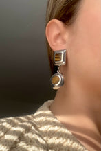 Load image into Gallery viewer, Vintage Tiger&#39;s Eye Drop Earrings
