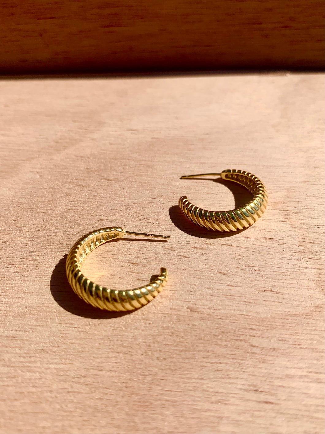 Winslow Wide Texture Hoops