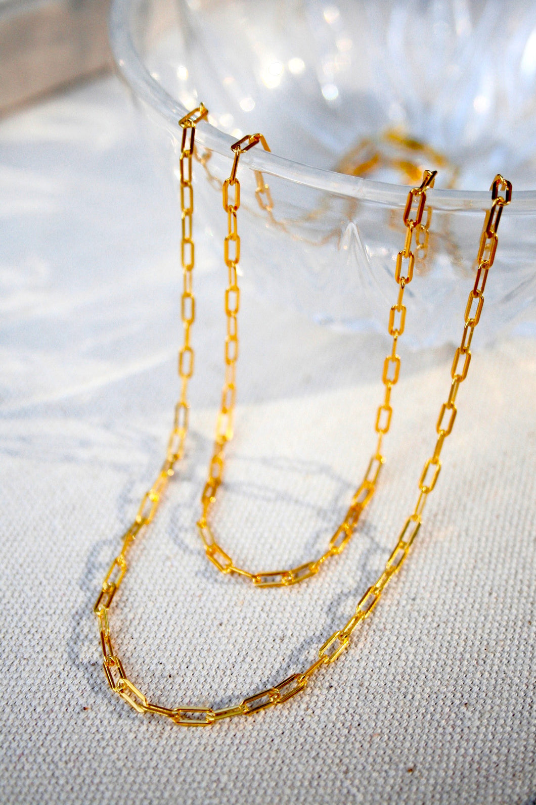 Kara Rectangle Link Chain Necklace