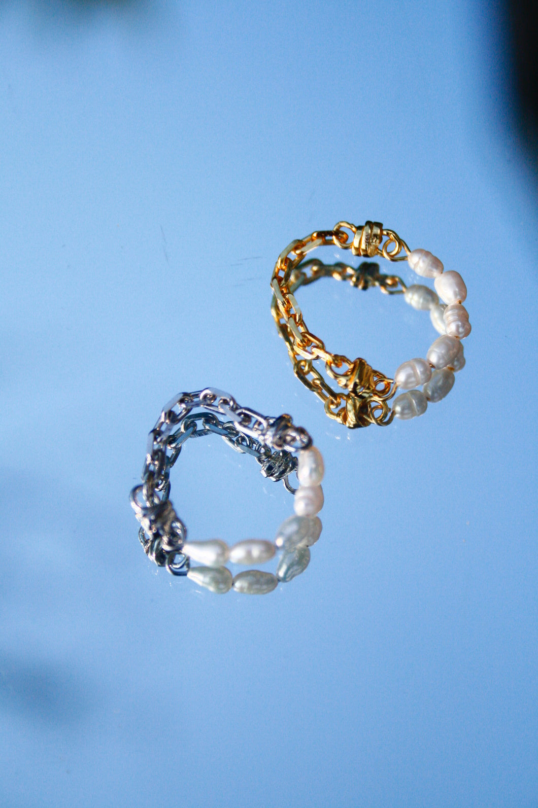 Kara Pearl Link Ring