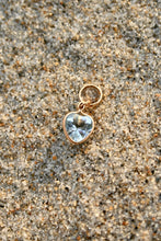 Load image into Gallery viewer, Vintage 14k Blue Topaz Heart Charm
