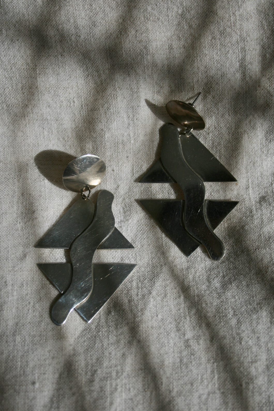Vintage Geometric Drop Earrings